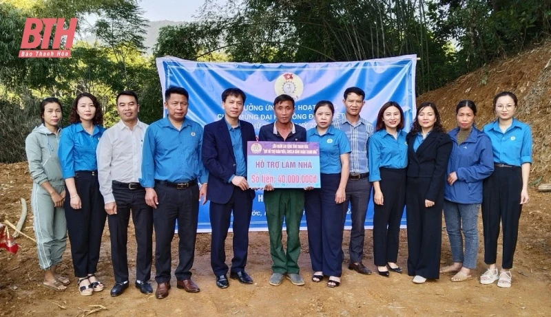 Công đoàn Thanh Hóa hỗ trợ đoàn viên khó khăn ở các huyện miền núi