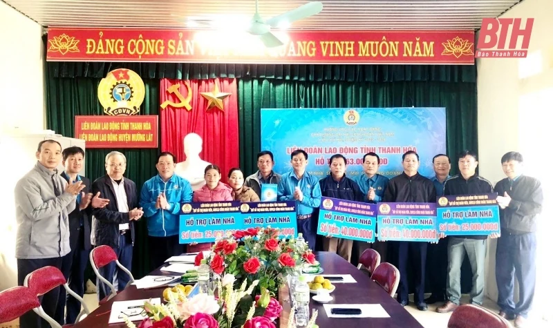 Công đoàn Thanh Hóa hỗ trợ đoàn viên khó khăn ở các huyện miền núi