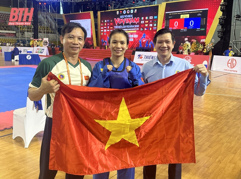 VĐV Lê Thị Hiền giành HCV tại Giải vô địch Vovinam thế giới 2023