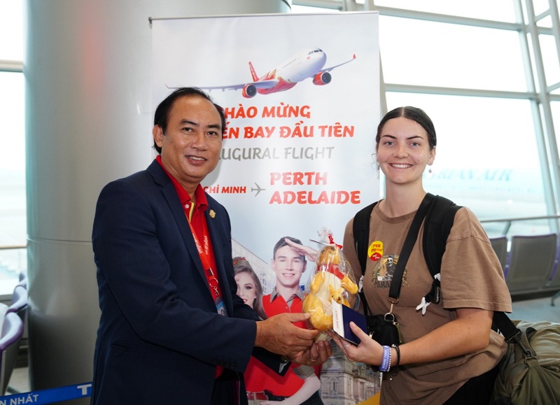 Vietjet khai trương đường bay đến Perth, Adelaide