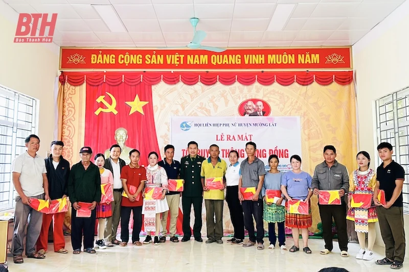 Ra mắt tổ truyền thông cộng đồng tại các bản thuộc xã Trung Lý (Mường Lát)
