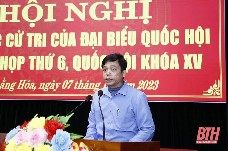 Đoàn ĐBQH tỉnh tiếp xúc cử tri huyện Hoằng Hóa và TP Sầm Sơn