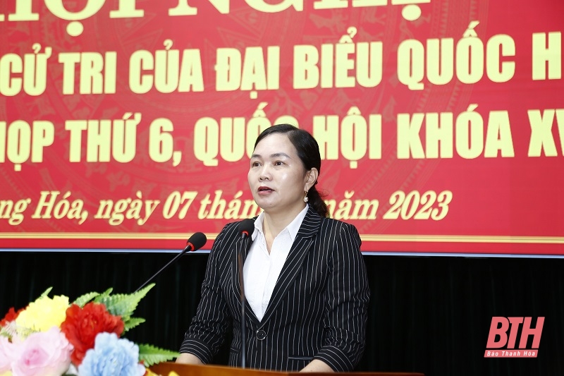 Đoàn ĐBQH tỉnh tiếp xúc cử tri huyện Hoằng Hóa và TP Sầm Sơn