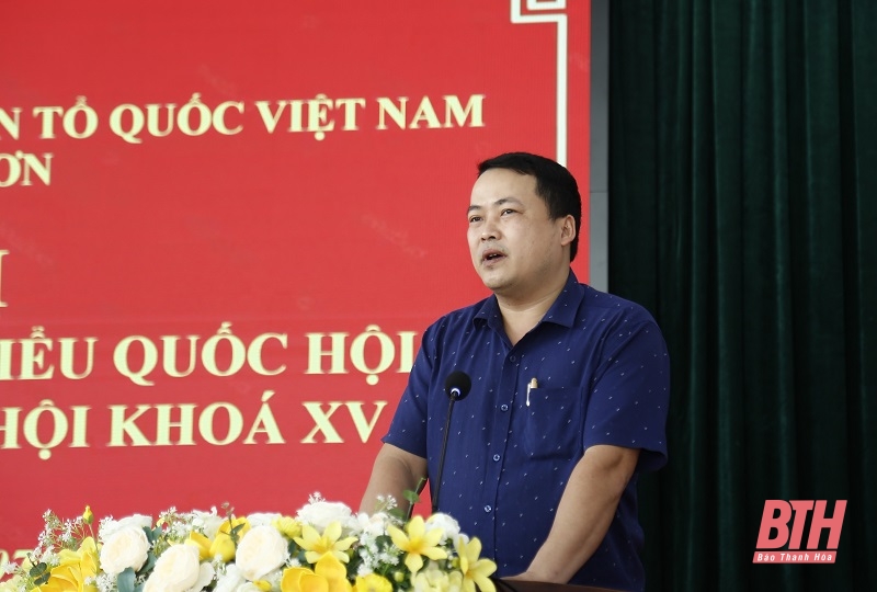 Đoàn ĐBQH tỉnh tiếp xúc cử tri huyện Hoằng Hóa và TP Sầm Sơn