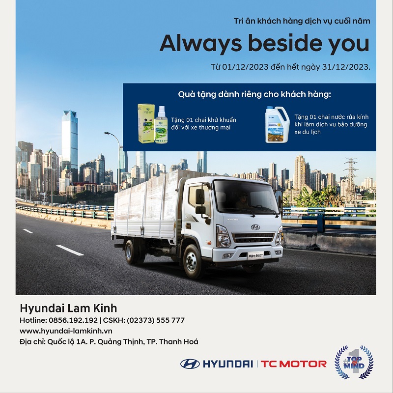 Hyundai Lam Kinh triển khai chương trình tri ân đặc biệt dịp cuối năm