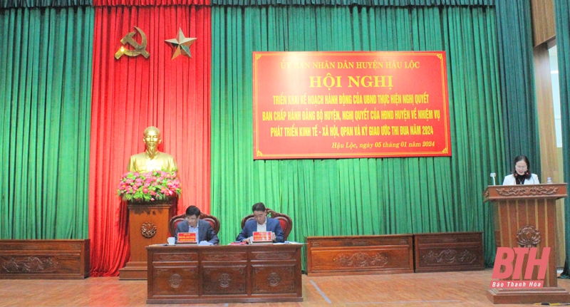 Năm 2024, huyện Hậu Lộc đề ra 27 chỉ tiêu về kinh tế - xã hội, quốc phòng - an ninh