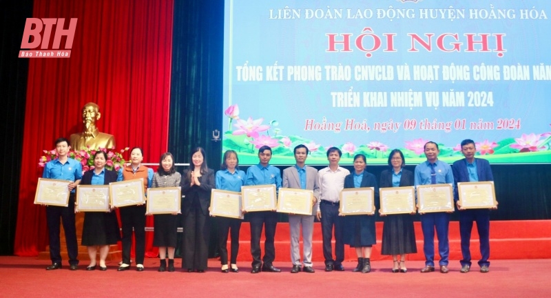 LĐLĐ huyện Hoằng Hoá chăm lo, hỗ trợ cho 3.918 đoàn viên, công nhân, viên chức, lao động