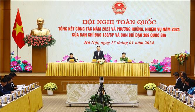 Tổng kết công tác năm 2023 và phương hướng, nhiệm vụ năm 2024 của Ban Chỉ đạo 138/CP và Ban Chỉ đạo 389 Quốc gia