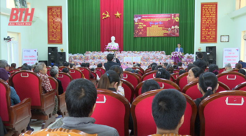 Tổng Công ty CP Dịch vụ kỹ thuật dầu khí Việt Nam trao 150 suất quà tết cho hộ nghèo, chính sách thị trấn Thọ Xuân