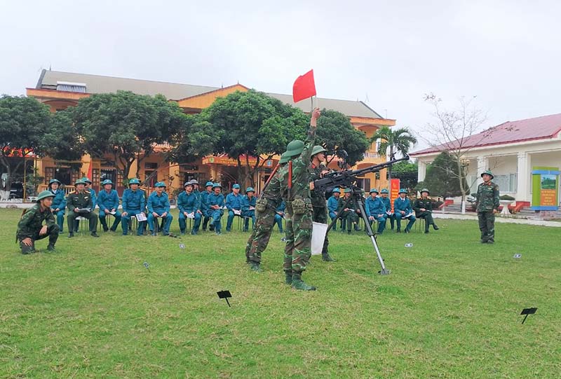 Bộ CHQS tỉnh: Tập huấn cán bộ phòng không, pháo binh năm 2024
