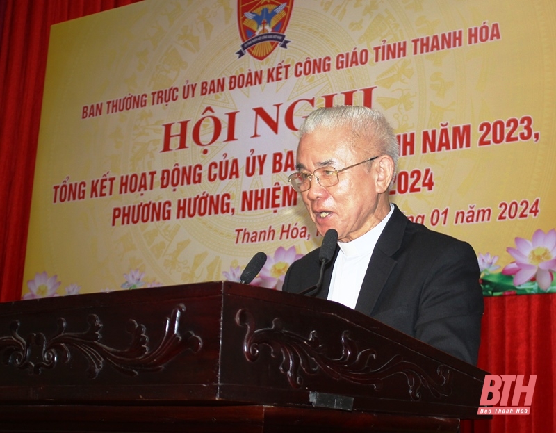 Ủy ban Đoàn kết Công giáo tỉnh Thanh Hóa tổng kết hoạt động năm 2023, triển khai nhiệm vụ năm 2024