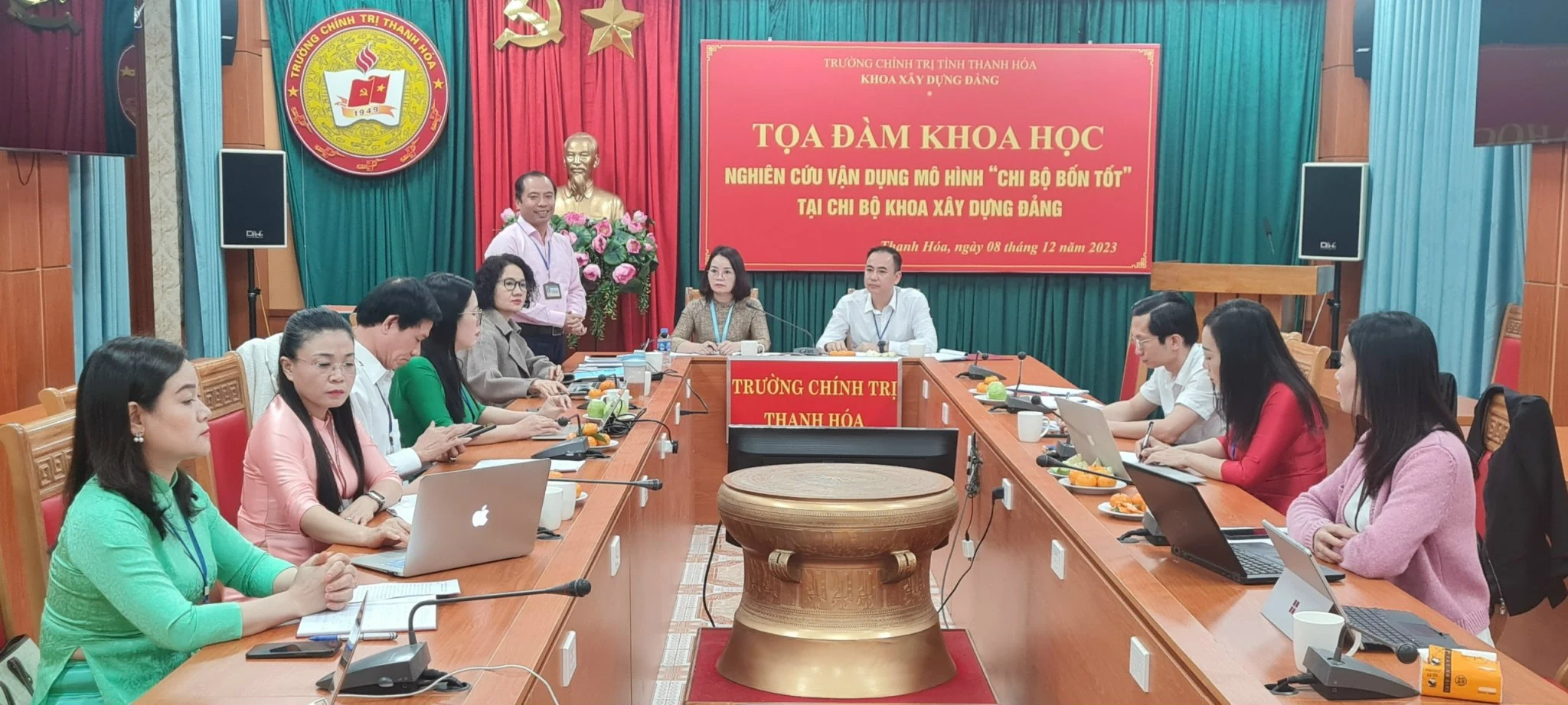 Trường Chính trị tỉnh Thanh Hóa thực hiện mô hình “Chi bộ bốn tốt” bảo đảm thiết thực, hiệu quả