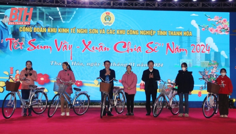 “Tết sum vầy - Xuân chia sẻ” năm 2024 cho người lao động Khu kinh tế Nghi Sơn và các khu công nghiệp