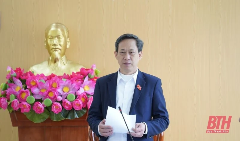 Phó Trưởng đoàn ĐBQH tỉnh Mai Văn Hải kiểm tra tình hình sản xuất và đời sống người dân huyện Như Xuân
