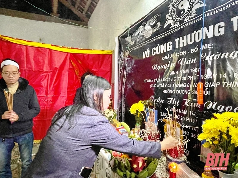 Thăm hỏi, động viên gia đình có người bị thiệt mạng do đuối nước ở huyện Vĩnh Lộc