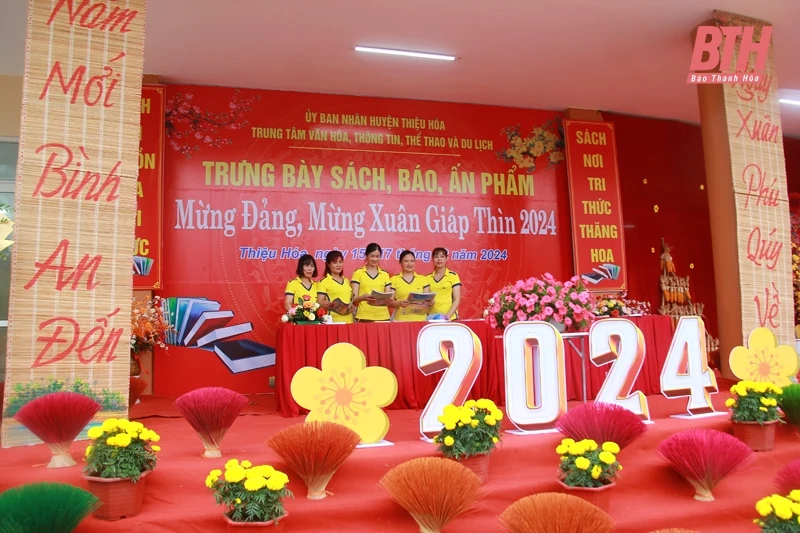 Thiệu Hóa tổ chức các hoạt động thể thao và trưng bày sách báo, ấn phẩm “Mừng Đảng - Mừng xuân Giáp Thìn 2024”