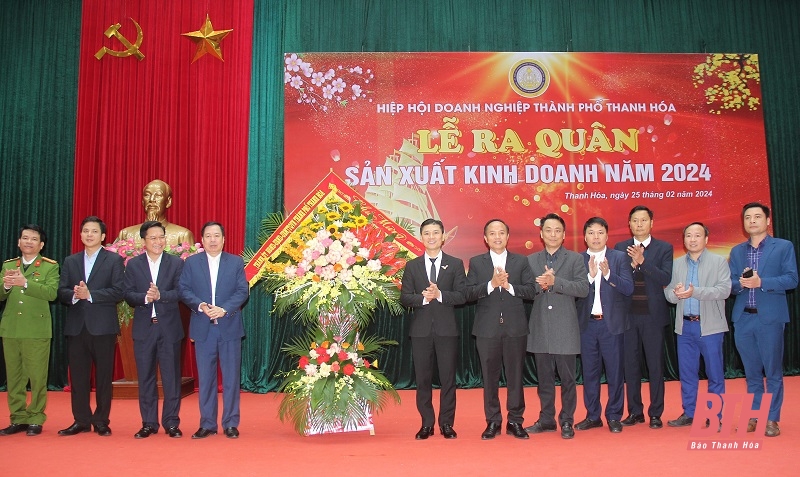 Hiệp hội Doanh nghiệp TP Thanh Hóa ra quân sản xuất , kinh doanh năm 2024