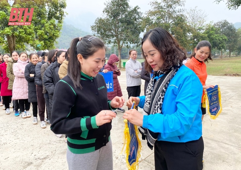 Quan Hóa: Sôi nổi giải thể thao nữ đoàn viên, công nhân, viên chức, lao động