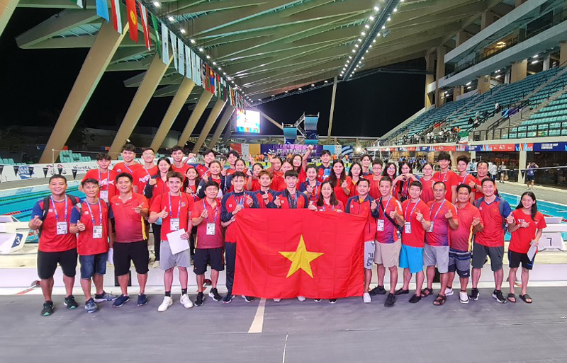 Đội tuyển bơi Thanh Hóa giành thành tích lịch sử tại Giải bơi các nhóm tuổi châu Á 2024