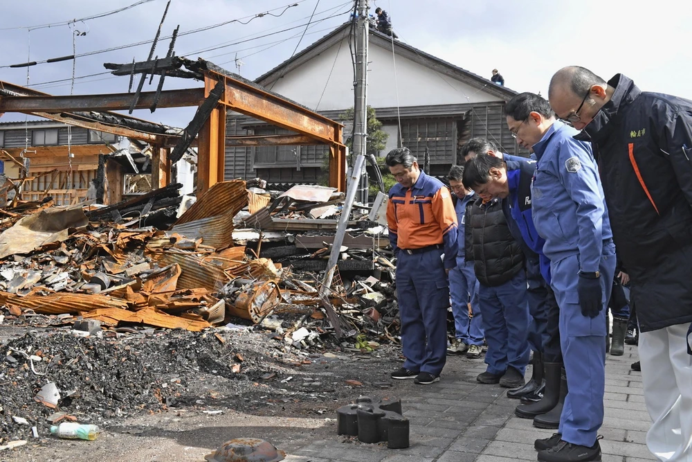 Nhật Bản bổ sung 665 triệu USD tái thiết các khu vực bị động đất ở Noto