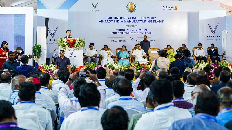VinFast chính thức động thổ nhà máy xe điện tại Ấn Độ
