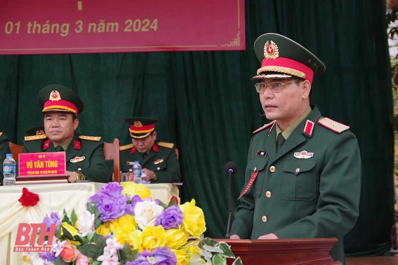 Phó Bí thư Tỉnh ủy Trịnh Tuấn Sinh dự Lễ ra quân huấn luyện năm 2024 của LLVT tỉnh