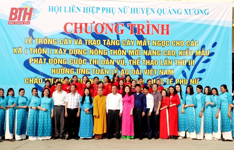 Hội LHPN huyện Quảng Xương phát động trồng cây và các hoạt động kỷ niệm Ngày Quốc tế Phụ nữ 8/3