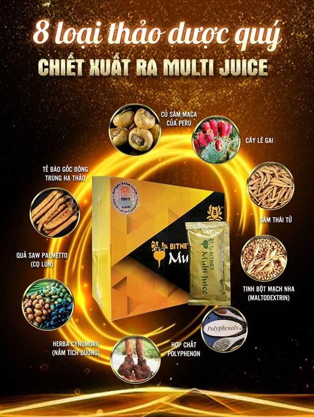 Multi juice hỗ trợ tăng cường sức khỏe nam , nữ