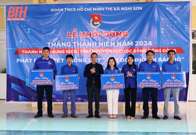 Thị đoàn Nghi Sơn khởi động Tháng thanh niên năm 2024