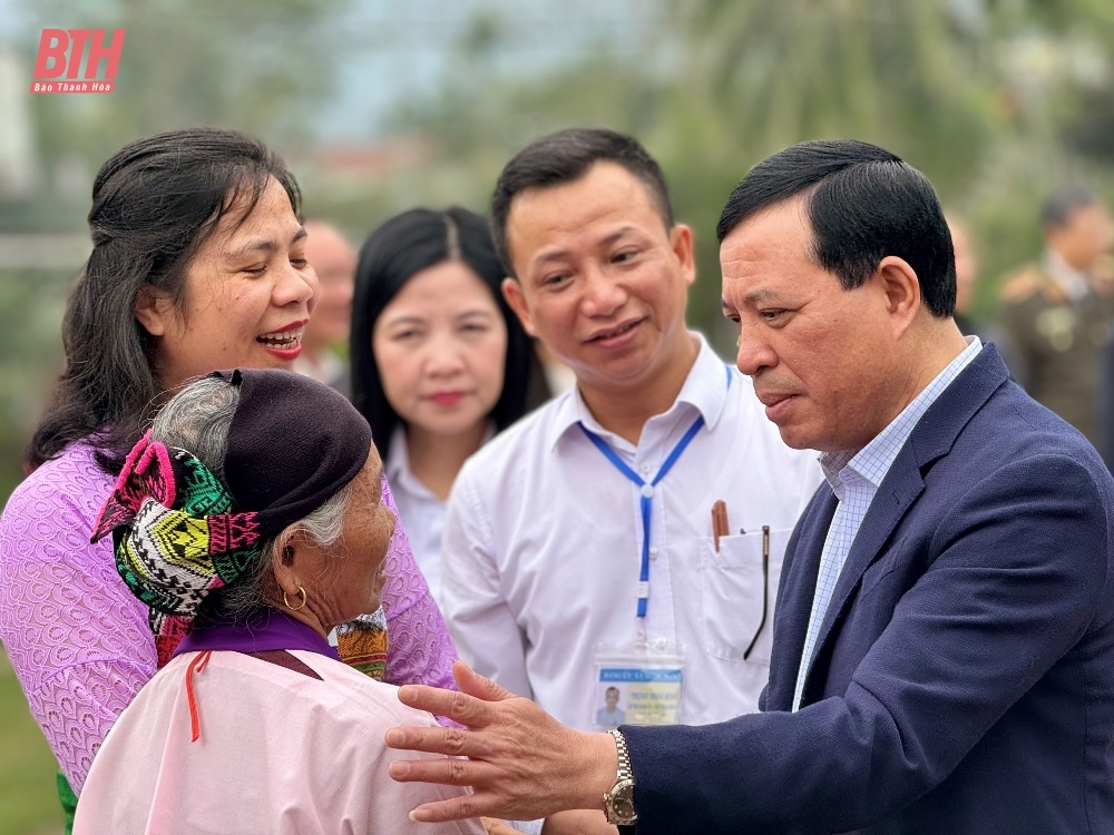 Phó Bí thư Thường trực Tỉnh ủy Lại Thế Nguyên làm việc với Ban Thường vụ Huyện ủy Ngọc Lặc