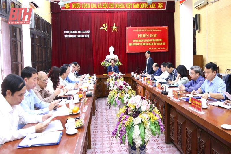 Xác định nhiệm vụ khoa học và công nghệ cấp tỉnh năm 2024, định hướng ưu tiên năm 2025