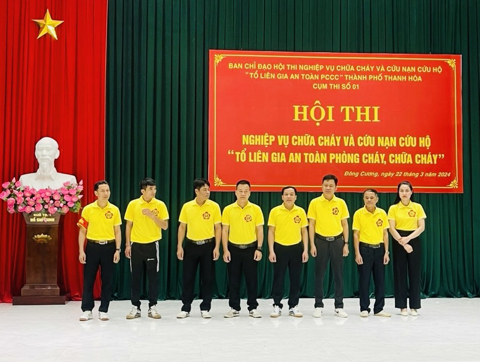 TP Thanh Hóa: Sôi nổi Hội thi nghiệp vụ chữa cháy và cứu nạn, cứu hộ “Tổ liên gia an toàn PCCC”