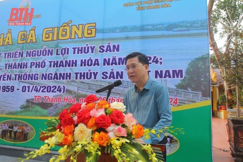 Thả 2 tấn cá giống tái tạo, phát triển nguồn lợi thủy sản tại lưu vực sông Mã