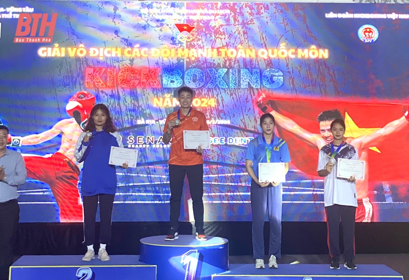 VĐV Thanh Hóa thi đấu thành công tại Giải vô địch Kickboxing các đội mạnh toàn quốc 2024