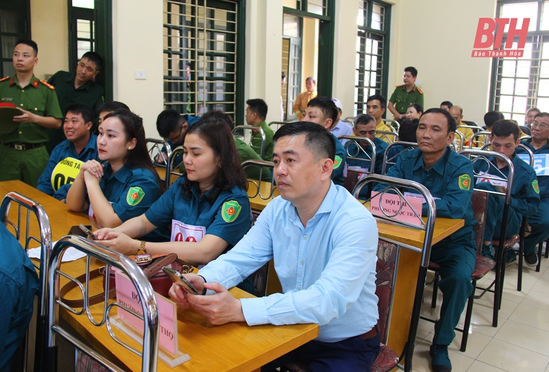 Hội thi nghiệp vụ chữa cháy và cứu nạn, cứu hộ “Tổ liên gia an toàn phòng cháy, chữa cháy” cụm thi số 2 (TP Thanh Hóa)