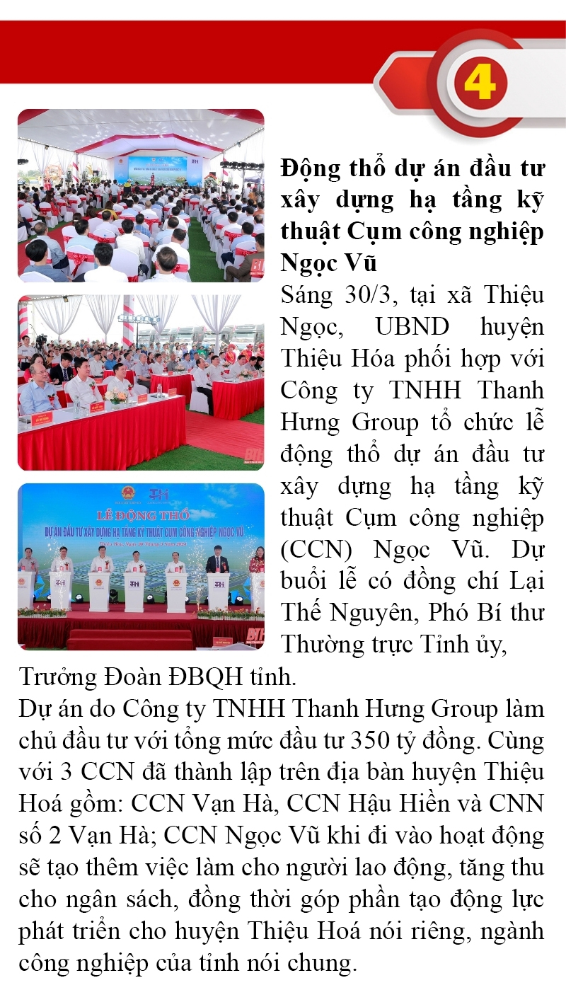 Những sự kiện nổi bật trong tuần