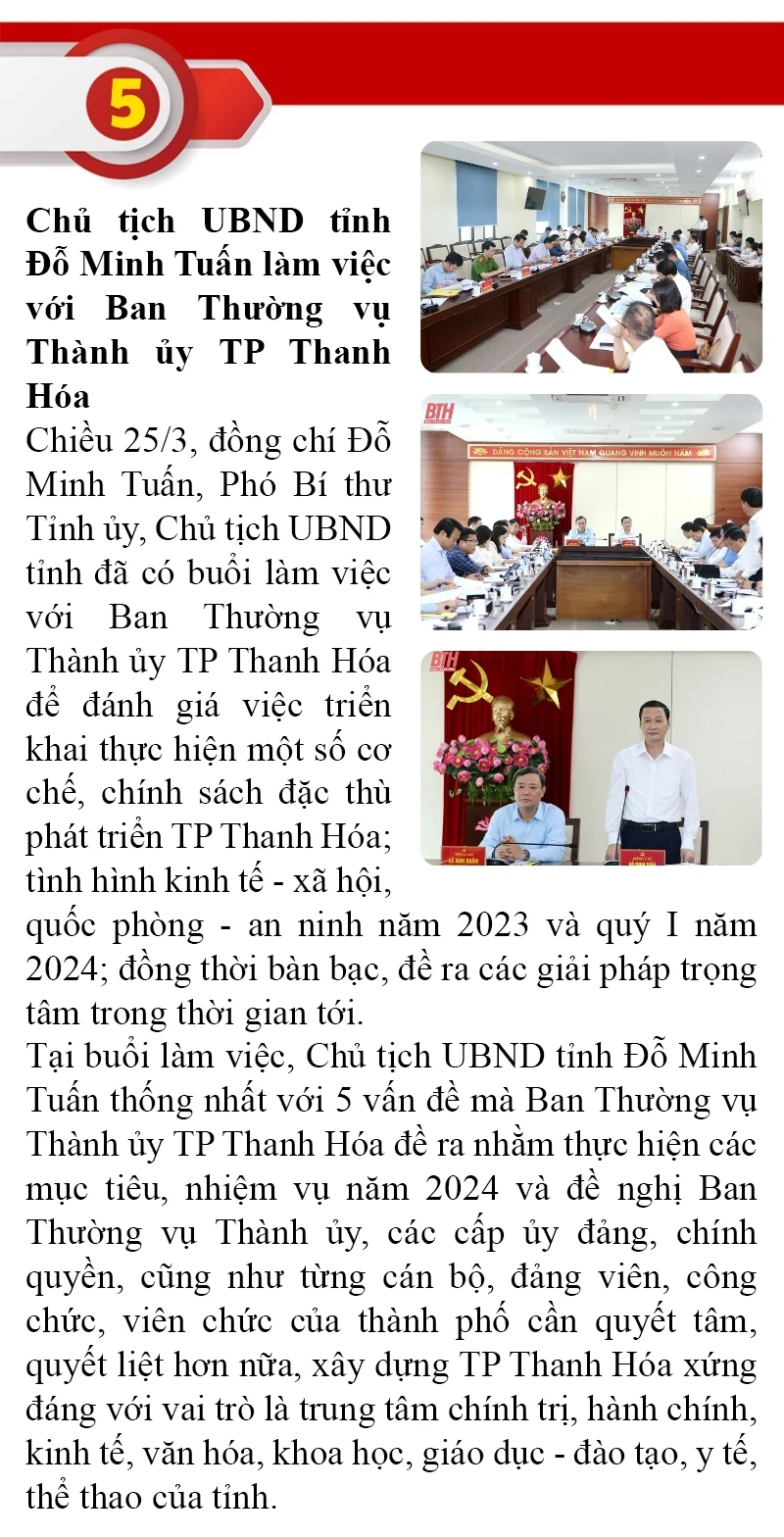 Những sự kiện nổi bật trong tuần