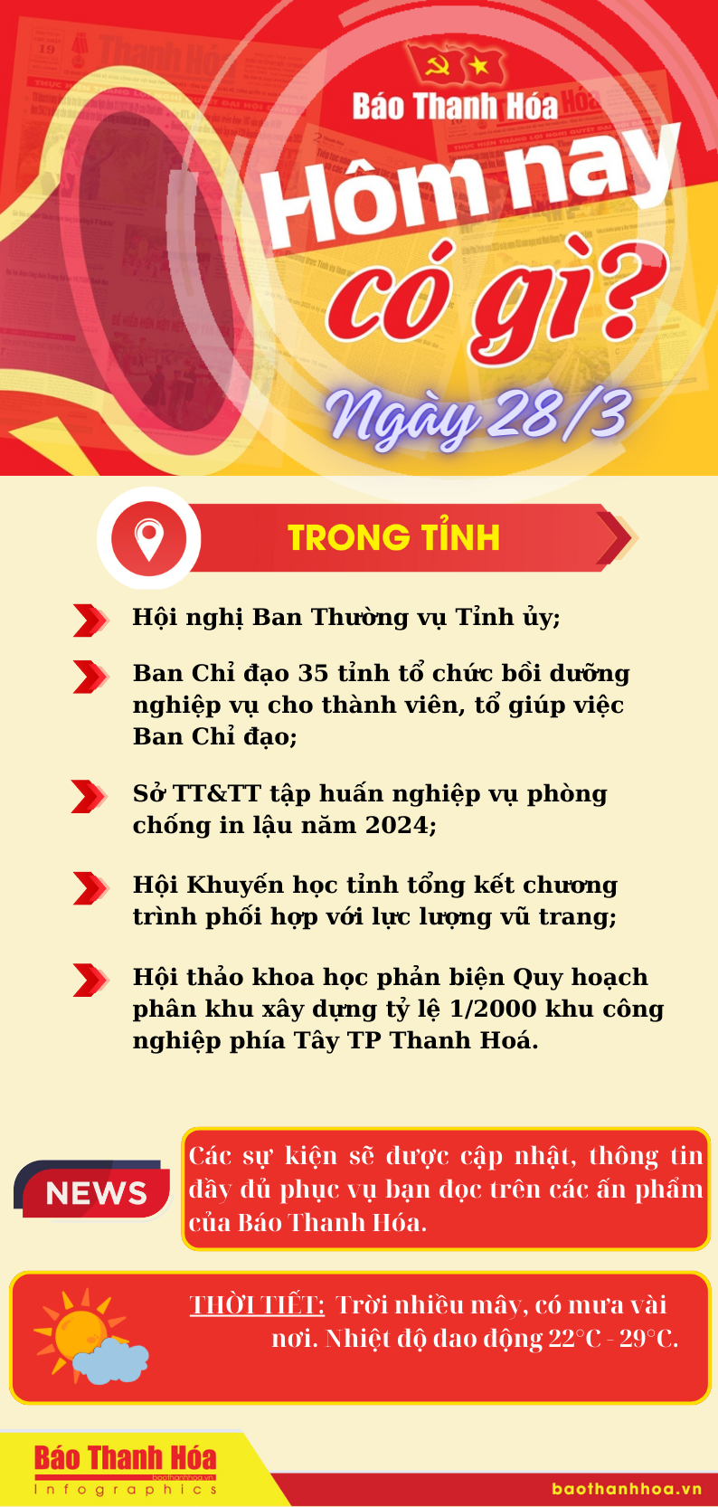 Hôm nay có gì? - Sự kiện nổi bật ngày 28/3/2024