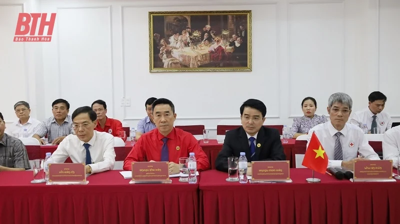 Đẩy mạnh các hoạt động hợp tác giữa Hội Chữ Thập đỏ hai tỉnh Thanh Hóa - Hủa Phăn (Lào)