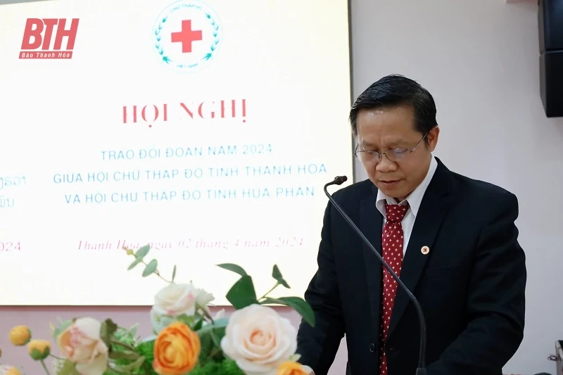 Đẩy mạnh các hoạt động hợp tác giữa Hội Chữ Thập đỏ hai tỉnh Thanh Hóa - Hủa Phăn (Lào)