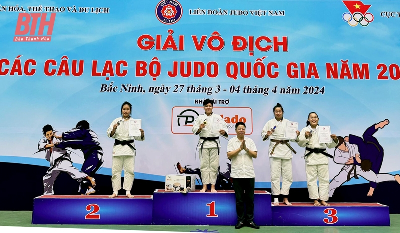 VĐV Thanh Hóa giành 6 huy chương Giải vô địch các CLB Judo quốc gia 2024