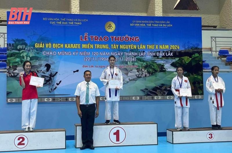 Karate Thanh Hoá mở màn năm 2024 với thành tích ấn tượng tại Giải Vô địch Karate Miền Trung - Tây Nguyên