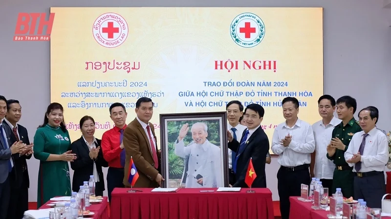 Đẩy mạnh các hoạt động hợp tác giữa Hội Chữ Thập đỏ hai tỉnh Thanh Hóa - Hủa Phăn (Lào)