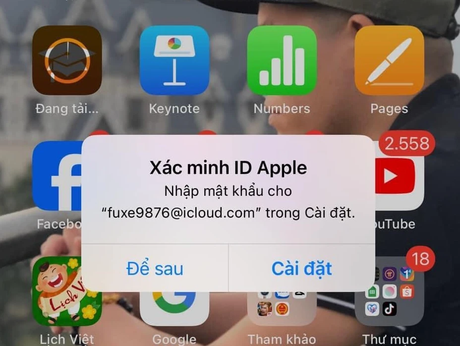 Cảnh báo “Xác minh ID Apple” tại Việt Nam để chiếm tài khoản là tin giả