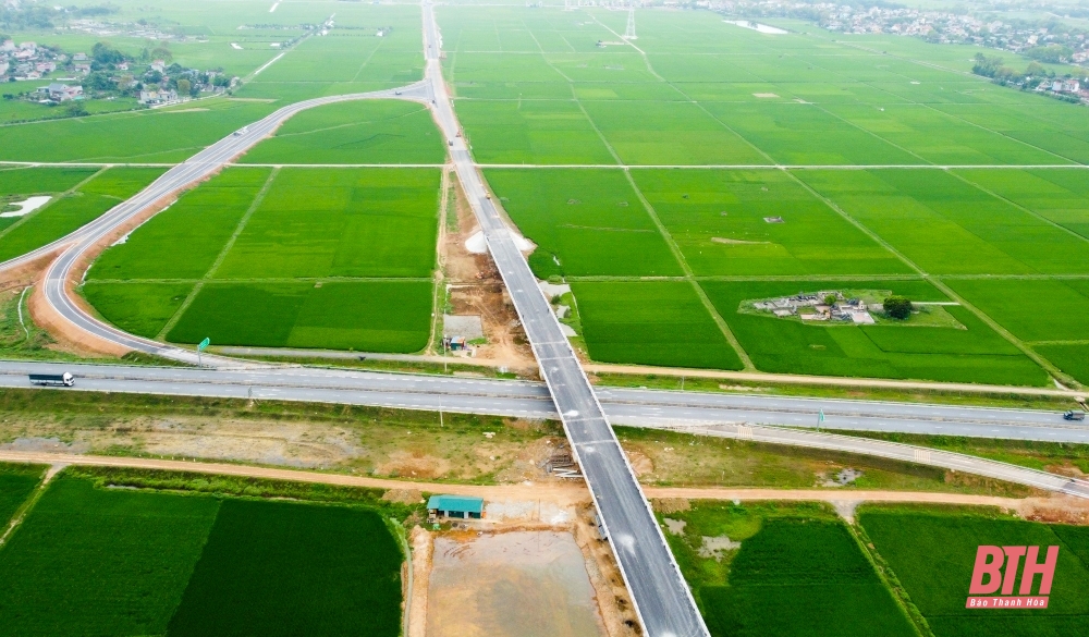 Hoàn thành các nút giao Thiệu Giang và Đồng Thắng với cao tốc Mai Sơn - Quốc lộ 45