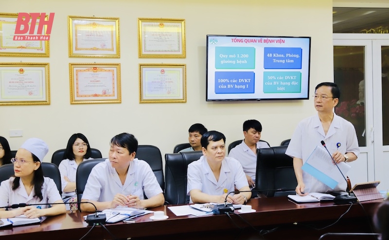 Kiểm tra, đánh giá chất lượng bệnh viện và khảo sát hài lòng người bệnh, nhân viên y tế tại Bệnh viện Đa khoa tỉnh Thanh Hóa
