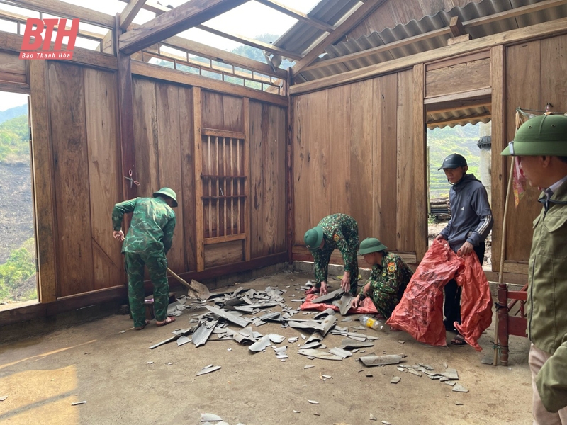 Mường Lát: Khắc phục 70% thiệt hại do mưa đá, dông lốc
