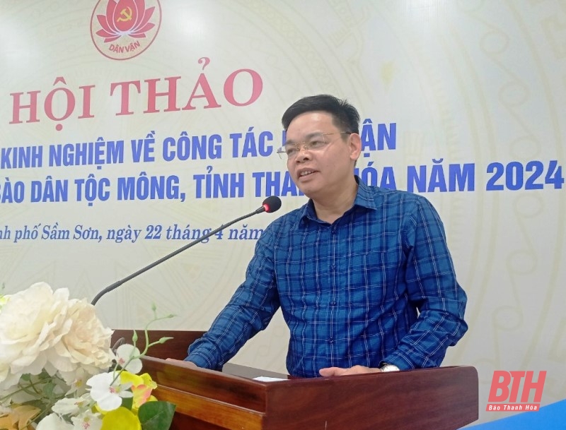 Trao đổi kinh nghiệm về công tác dân vận vùng đồng bào dân tộc Mông tỉnh Thanh Hóa