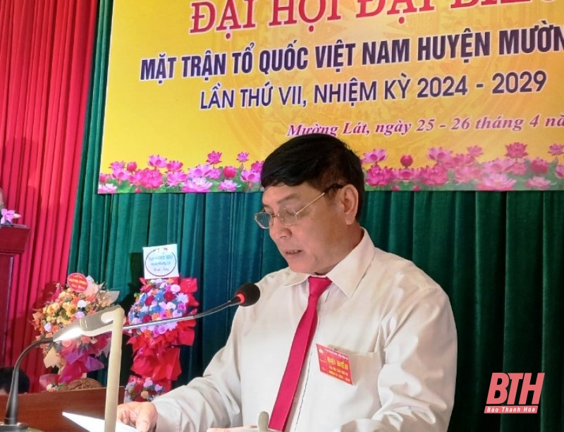 Đại hội đại biểu MTTQ huyện Mường Lát lần thứ VII, nhiệm kỳ 2024-2029