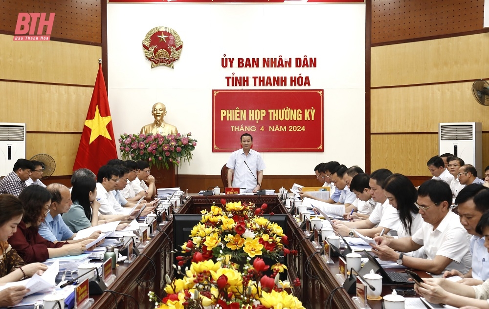 UBND tỉnh họp phiên thường kỳ tháng 4/2024: Thảo luận và quyết định các nhiệm vụ trọng tâm phát triển kinh tế - xã hội tháng 5/2024 và một số nội dung quan trọng khác